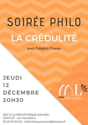 Soirée philo : La crédulité