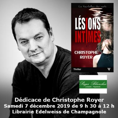 Dédicace de Christophe Royer à Champagnole