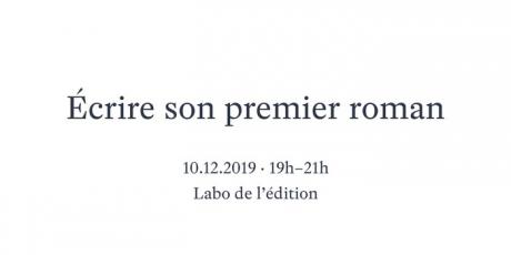 Écrire son premier roman